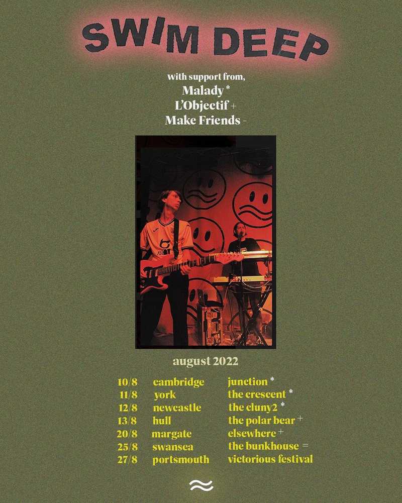 Swim deep tour poster